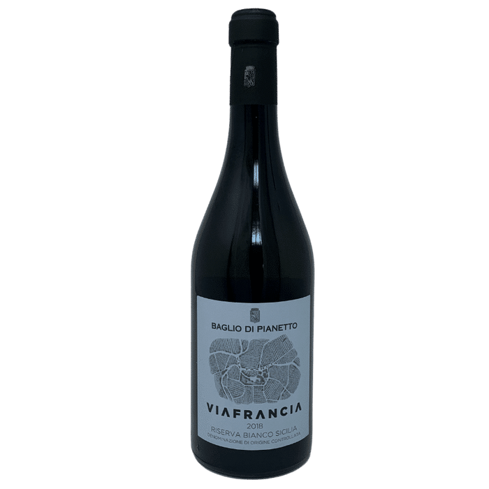 ViaFrancia Bianco Riserva 2021 Sicilia D.o.c. IT BIO 008 W 046 Baglio di Pianetto