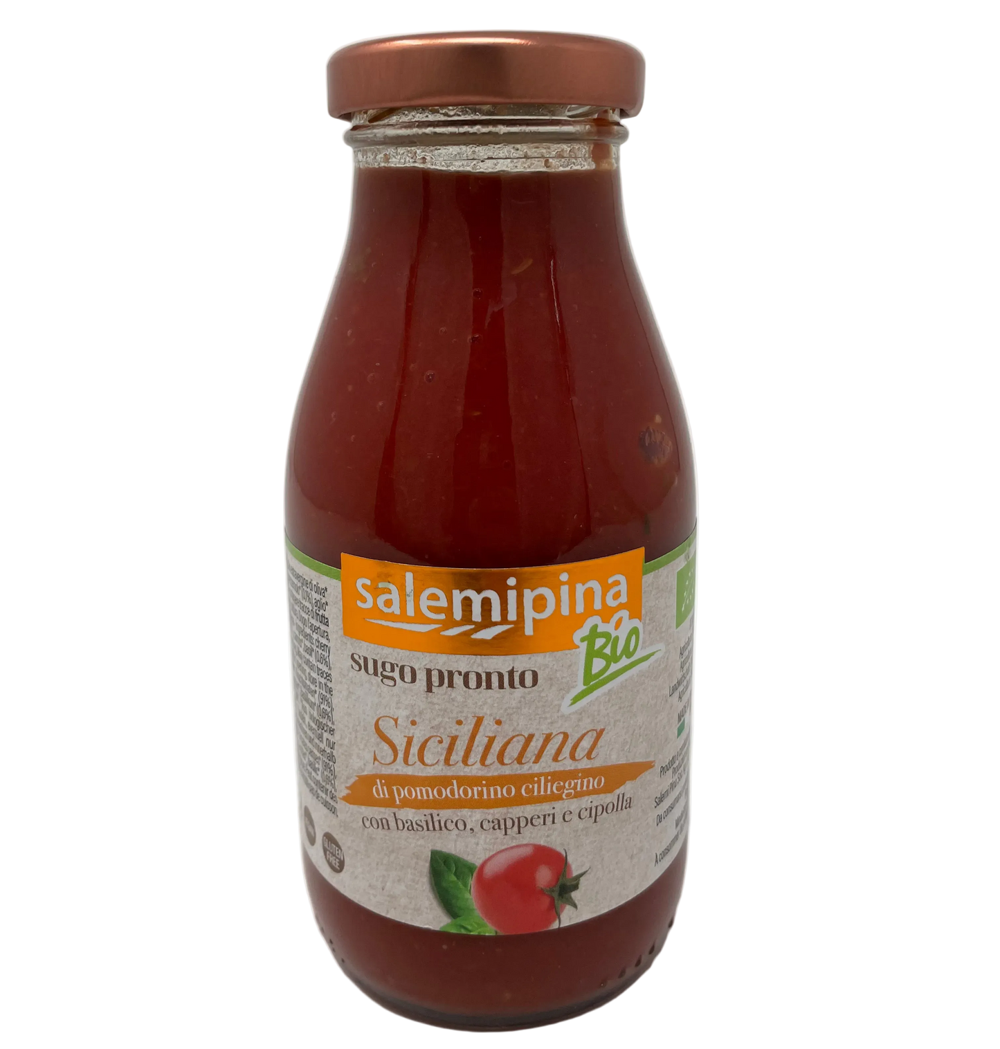 Bio SICILIANA fertige Kirschtomatensoße 250g Glasflasche