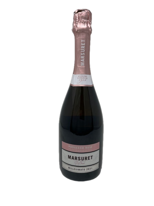 Prosecco Rose` Brut D.o.c Millesimato 2023 Marsuret aus Veneto
