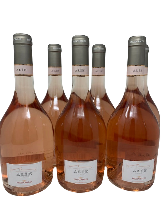 Toskana-Rose`Weinpaket: 5 Fl. 0,75l +1 Fl. 0,75l .gratis ALIÈ Rose` Ammiraglia 2023 I.g.t. Frescobaldi - Toskana