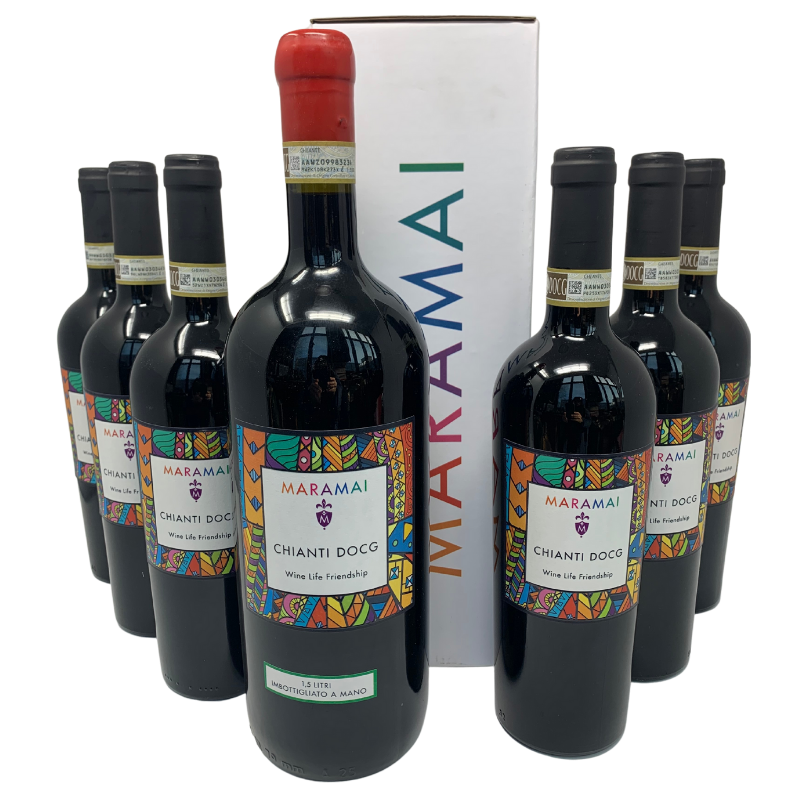 Weinpaket „Toscana“ – Chianti 2018 + GRATIS 1 Fl. Magnum 2016 von Maramai