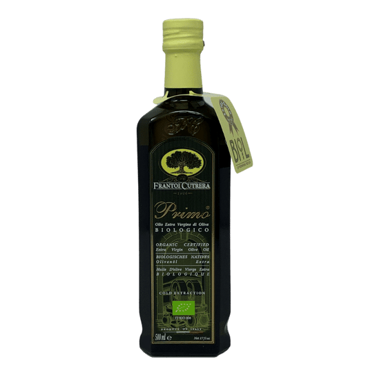 Primo Olivenöl extra vergine BIO 2025/26 NEUE ERNTE 0,5l Flasche Frantoi Cutrera