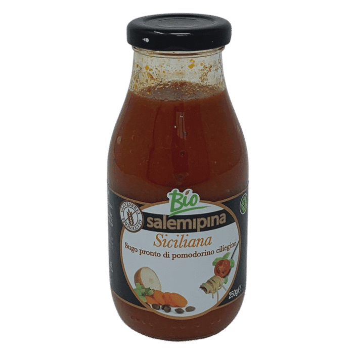Bio SICILIANA fertige Kirschtomatensoße 250g Glasflasche