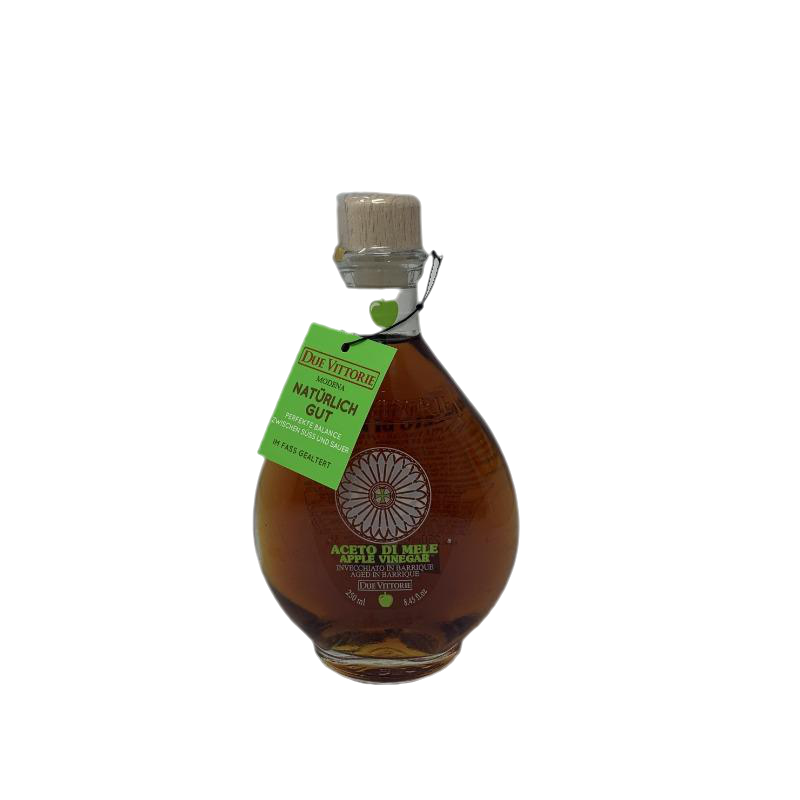 Apfelessig "Aceto di Mele" Due Vittorie Modena Glasflasche 250ml in Fass gealtert