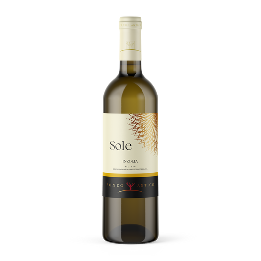 Flasche Sole Inzolia Sicilia DOC BIO von Fondo Antico