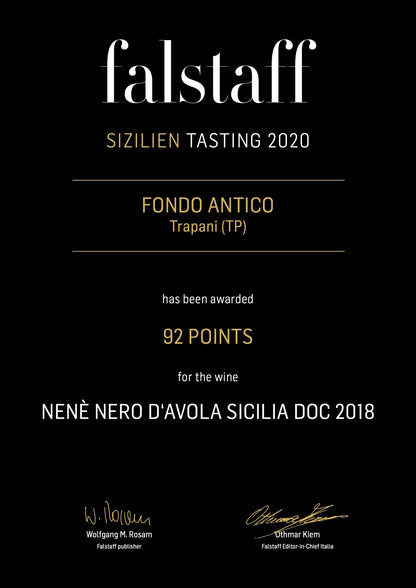 Nero d’Avola "NENE" 2022 SICILIA D.o.c. Fondo Antico Sizilien