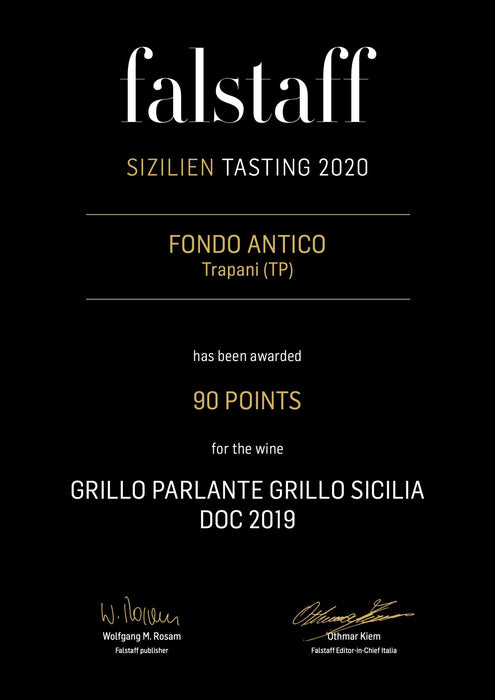Grillo Parlante 2024 BIO IT 007.380.0048791 D.o.c. Sicilia Fondo Antico