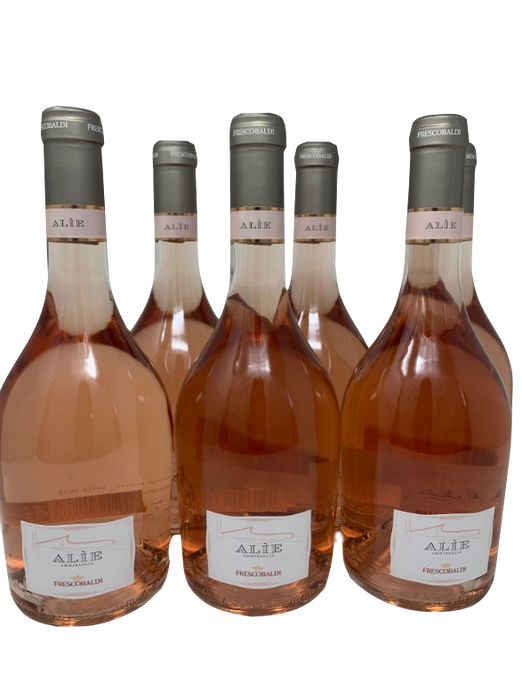 Toskana-Rose`Weinpaket:  5 Fl. 0,75l +1 Fl. 0,75l .gratis ALIÈ Rose` Ammiraglia 2023 I.g.t. Frescobaldi - Toskana