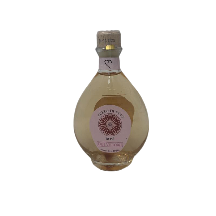 Due Vittorie Aceto di Vino - Weinessig Rose` aus Modena Glasflasche 250ml