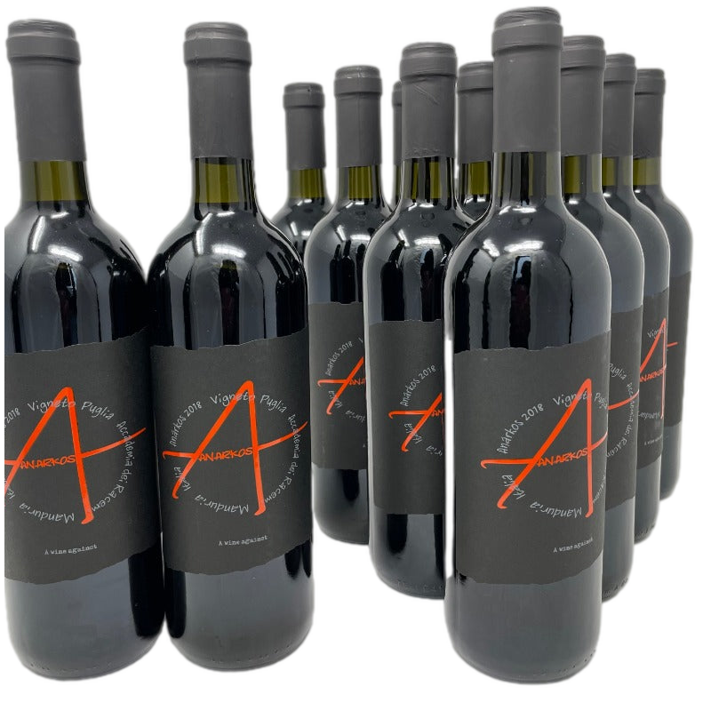 Anarkos 2021 IGP Felline – 11 × 0,75 l + 1 Flasche gratis | Fruchtiger Rotwein aus Apulien