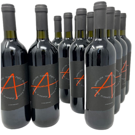 Anarkos 2021 IGP Felline – 11 × 0,75 l + 1 Flasche gratis | Fruchtiger Rotwein aus Apulien